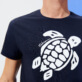 Uomo Altri Stampato - T-shirt uomo in cotone biologico Turtle Team, Blu marine dettagli vista 3