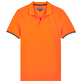 Herren Andere Uni - Solid Polohemd aus Baumwollpikee für Herren, Apricot Vorderansicht