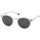 Gafas de sol de color liso unisex Blanco vista trasera