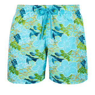 Men Embroidered Embroidered - Men Embroidered Swimwear Hawaii - Limited Edition, Tropezian blue front Men Embroidered Embroidered - Men Embroidered Swimwear Hawaii - Limited Edition, Tropezian blue front