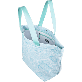 Others Printed - Large Cotton Beach bag Hypnotic Turtles, Lagoon supp1 Others Printed - Large Cotton Beach bag Hypnotic Turtles, Lagoon supp1