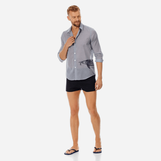 Men Short classic Solid - Men short and fitted stretch swimwear solid, Black supp2 Men Short classic Solid - Men short and fitted stretch swimwear solid, Black supp2