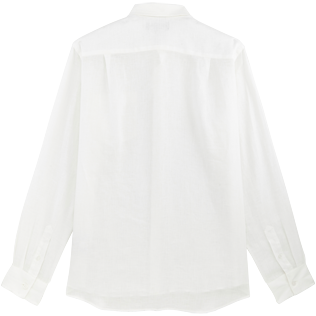 Men Others Solid - Men Non-Iron Linen Shirt, White back Men Others Solid - Men Non-Iron Linen Shirt, White back