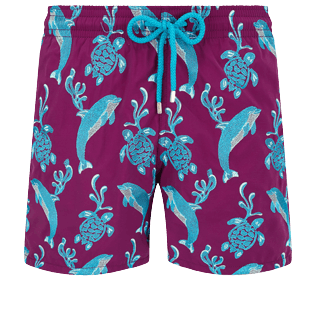 Men Classic Embroidered - Men Swimwear Embroidered 2000 Vie Aquatique - Limited Edition, Kerala front view
