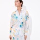 Women Others Printed - Women Cotton Shirt Belle Des Champs, Soft blue front worn view Women Others Printed - Women Cotton Shirt Belle Des Champs, Soft blue front worn view