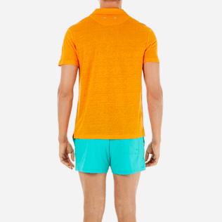 Homme AUTRES Uni - Polo en jersey de Lin Uni, Kumquat supp2 Homme AUTRES Uni - Polo en jersey de Lin Uni, Kumquat supp2