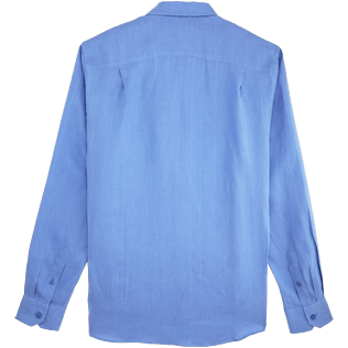 Homme AUTRES Uni - Chemise en Lin Homme Unie, Lavande back Homme AUTRES Uni - Chemise en Lin Homme Unie, Lavande back