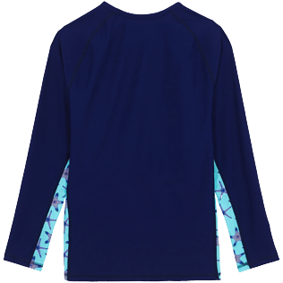 Hombre Autros Estampado - Camiseta térmica con estampado Starfish Dance para hombre, Batik azul back Hombre Autros Estampado - Camiseta térmica con estampado Starfish Dance para hombre, Batik azul back