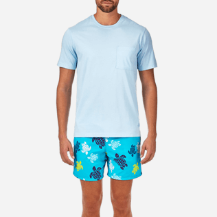 Men Others Solid - Men Pima Cotton Jersey T-shirt Solid, Sky blue supp1 Men Others Solid - Men Pima Cotton Jersey T-shirt Solid, Sky blue supp1