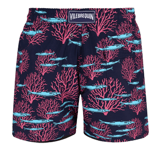 Hombre Clásico Estampado - Men Swimwear Coral & Fish, Azul marino back Hombre Clásico Estampado - Men Swimwear Coral & Fish, Azul marino back