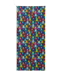 AUTRES Imprimé - Serviette de plage Multicolore Medusa, Bleu marine vue de face
