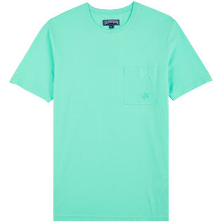 Bild von Herren Andere Uni - Einfarbiges T-Shirt aus Bio-Baumwolle für Herren, Lagune Vorderansicht Bild von Herren Andere Uni - Einfarbiges T-Shirt aus Bio-Baumwolle für Herren, Lagune Vorderansicht
