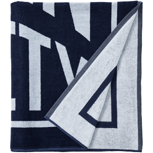 Autros Estampado - Toalla de playa con logotipo - Vilebrequin x Highsnobiety, Deep blue back Autros Estampado - Toalla de playa con logotipo - Vilebrequin x Highsnobiety, Deep blue back