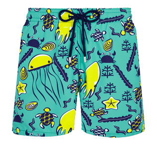 Uomo Classico Stampato - Costume da bagno uomo Turtles Beach, Veronese green front Uomo Classico Stampato - Costume da bagno uomo Turtles Beach, Veronese green front
