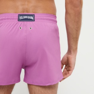 Men Others Solid - Men Swim Trunks Short and Fitted Stretch Solid, Pink dahlia details view 2