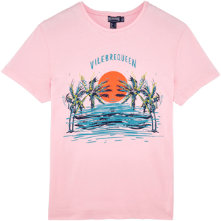 Femme Tee-Shirts Imprimé - T-shirt en Coton Femme Vilebrequeen, Pivoine front Femme Tee-Shirts Imprimé - T-shirt en Coton Femme Vilebrequeen, Pivoine front