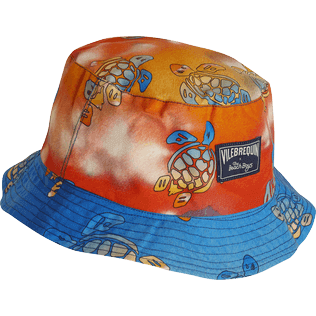 Others Printed - Unisex Bucket Hat Ronde des Tortues Sunset - Vilebrequin x The Beach Boys, Multicolor back view