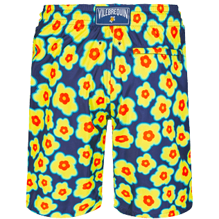 Hombre Clásico largon Estampado - Bañador largo con estampado 1981 Flower Turtles para hombre, Zafiro back Hombre Clásico largon Estampado - Bañador largo con estampado 1981 Flower Turtles para hombre, Zafiro back
