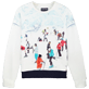 Hombre Autros Estampado - Men Cotton Sweatshirt Ski - Vilebrequin x Massimo Vitali, Cielo azul vista frontal