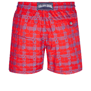 Uomo 017 Ricamato - Costume da bagno uomo ricamato Carreaux - Edizione limitata, Medicis red back Uomo 017 Ricamato - Costume da bagno uomo ricamato Carreaux - Edizione limitata, Medicis red back