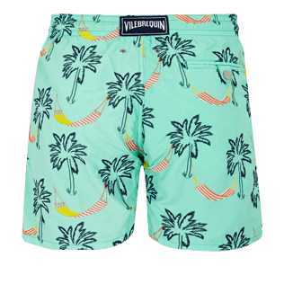 Hombre 017 Bordado - Bañador bordado con estampado Ibiza para hombre - Edición limitada, Menta back Hombre 017 Bordado - Bañador bordado con estampado Ibiza para hombre - Edición limitada, Menta back