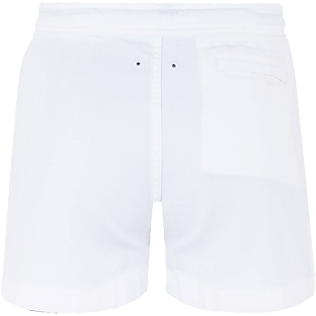 Men Others Solid - Men White 70s Shorts, White back Men Others Solid - Men White 70s Shorts, White back