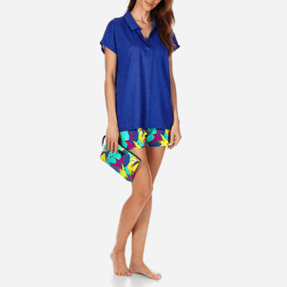 Damen Andere Uni - Solid Polohemd aus Leinenjersey für Damen, Neptune blue supp3 Damen Andere Uni - Solid Polohemd aus Leinenjersey für Damen, Neptune blue supp3