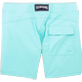 男款 Flat belts 纯色 - 男士纯色平带弹力泳裤, Lagoon 后视图