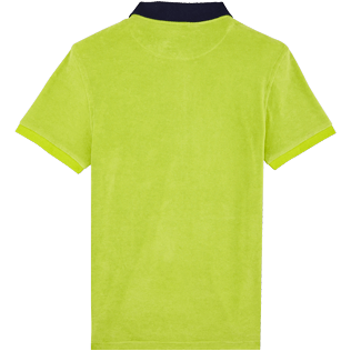 Men Others Solid - Men Terry Cloth Polo Shirt Solid Contrasted, Cactus back Men Others Solid - Men Terry Cloth Polo Shirt Solid Contrasted, Cactus back