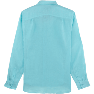 Men Others Solid - Men Linen Shirt Solid, Aquamarine back Men Others Solid - Men Linen Shirt Solid, Aquamarine back