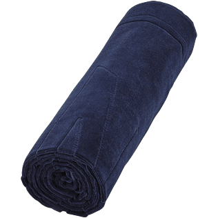 Men Others Solid - Solid Organic Cotton Beach Towel, Navy details view 1