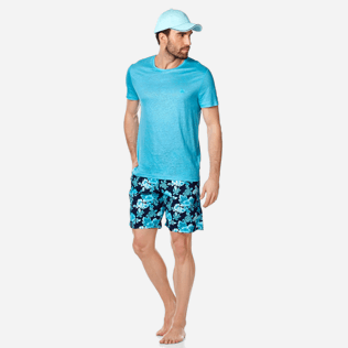 Hombre Autros Liso - Camiseta de lino de color liso para hombre, Horizonte supp2 Hombre Autros Liso - Camiseta de lino de color liso para hombre, Horizonte supp2