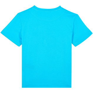 Picture of Boys Others Printed - Boys Organic Cotton T-shirt Tortue Multicolore, Azure back view Picture of Boys Others Printed - Boys Organic Cotton T-shirt Tortue Multicolore, Azure back view