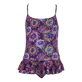 Niñas Autros Estampado - Bañador de una sola pieza con estampado Fireworks para niña, Azul marino front Niñas Autros Estampado - Bañador de una sola pieza con estampado Fireworks para niña, Azul marino front