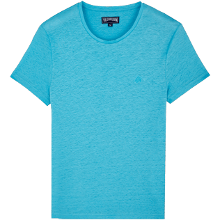 Hombre Autros Liso - Camiseta de lino de color liso para hombre, Horizonte front Hombre Autros Liso - Camiseta de lino de color liso para hombre, Horizonte front