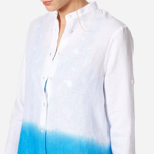 Women Others Printed - Women Linen Shirt Dress Tie and Dye, Atoll supp1 Women Others Printed - Women Linen Shirt Dress Tie and Dye, Atoll supp1