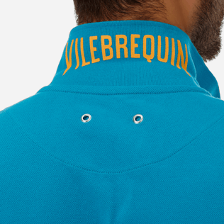 Hombre Autros Liso - Polo en piqué de algodón de color liso para hombre, Seychelles supp1 Hombre Autros Liso - Polo en piqué de algodón de color liso para hombre, Seychelles supp1