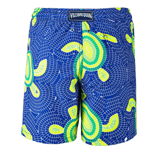 Hombre Clásico Estampado - Bañador con estampado Mosaic Turtles para hombre, Azul neptuno back Hombre Clásico Estampado - Bañador con estampado Mosaic Turtles para hombre, Azul neptuno back
