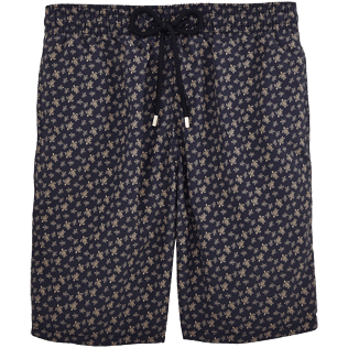 Herren Klassische lange Bedruckt - Lange Micro Ronde des Tortues-Badeshorts, Marineblau front Herren Klassische lange Bedruckt - Lange Micro Ronde des Tortues-Badeshorts, Marineblau front