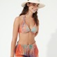 Donna Ferretto Stampato - Top bikini donna con ferretto Plumes, Guava dettagli vista 2