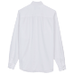 Herren Andere Uni - Solid Baumwollhemd für Herren, Weiss Rückansicht