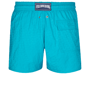 Herren Klassische Strech Uni - Micro Ronde des Tortues Stretch-Bademode für Herren, Azurblau back Herren Klassische Strech Uni - Micro Ronde des Tortues Stretch-Bademode für Herren, Azurblau back
