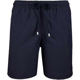 Men Long classic Solid - Solid Long Cut Swim shorts, Navy front Men Long classic Solid - Solid Long Cut Swim shorts, Navy front