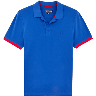 Uomo Altri Unita - Polo uomo in piquet di cotone tinta unita, Blu mare front Uomo Altri Unita - Polo uomo in piquet di cotone tinta unita, Blu mare front