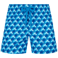 女童 Others 印制 - 女士 Micro Waves 游泳短裤, Lazulii blue 正面图