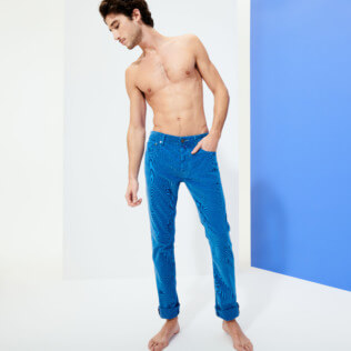 Homme AUTRES Uni - Pantalon 5 Poches Velours homme Coupe regular, Atoll supp1 Homme AUTRES Uni - Pantalon 5 Poches Velours homme Coupe regular, Atoll supp1
