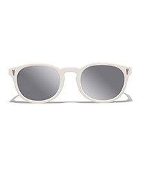Others Solid - Unisex Sunglasses Bond White, White front view