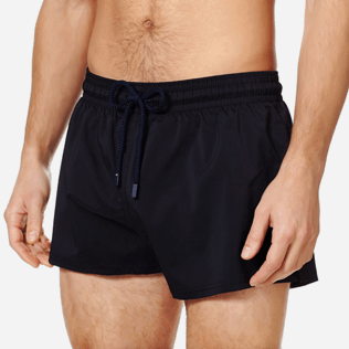 Uomo Classico corto Unita - Costume da bagno corto uomo stretch e aderente a tinta unita, Nero supp1 Uomo Classico corto Unita - Costume da bagno corto uomo stretch e aderente a tinta unita, Nero supp1