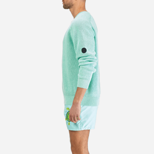Men Others Solid - Men Cotton Linen Pullover Solid, Lagoon supp5 Men Others Solid - Men Cotton Linen Pullover Solid, Lagoon supp5