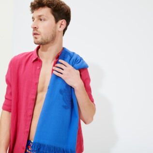 Men Others Solid - Men Linen Shirt Solid, Shocking pink supp3 Men Others Solid - Men Linen Shirt Solid, Shocking pink supp3